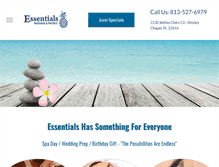Tablet Screenshot of essentialswesleychapel.com